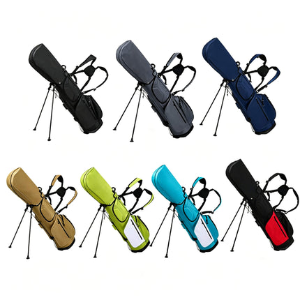 Eliteshine 5-way waterproof polyester golf stand bag left side view in different colors with dual shoulder straps and built-in kickstand legs