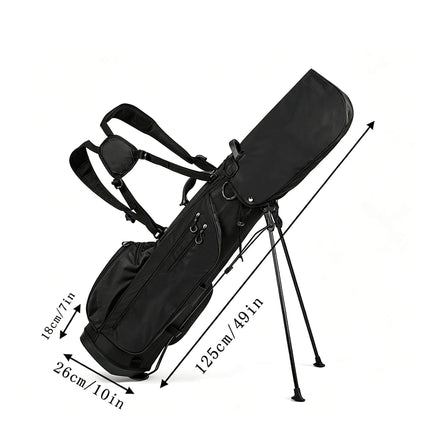 Eliteshine 5-way golf stand bag dimensions — 18×26×125cm with built-in kickstand legs