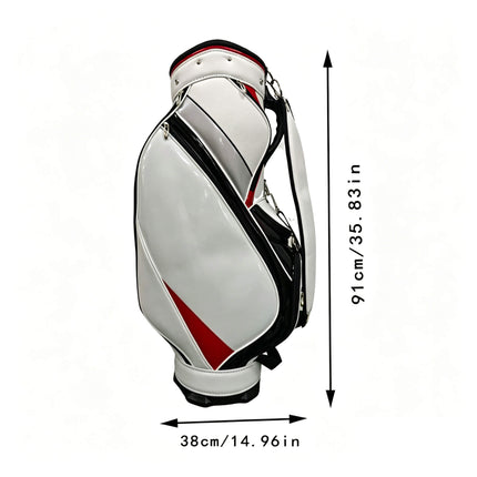 Eliteshine golf staff bag dimensions — 38cm wide × 91cm tall (35.83 inches)