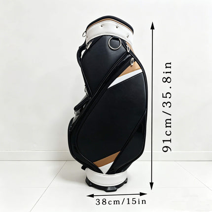 Eliteshine golf staff bag dimensions — 38cm wide × 91cm tall (15 × 35.8 inches)