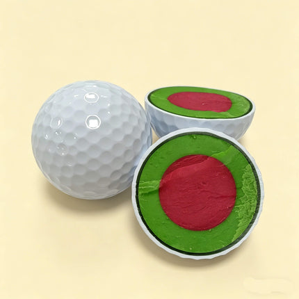 Eliteshine 4-piece Surlyn tournament golf ball, white, durable ionomer cover
