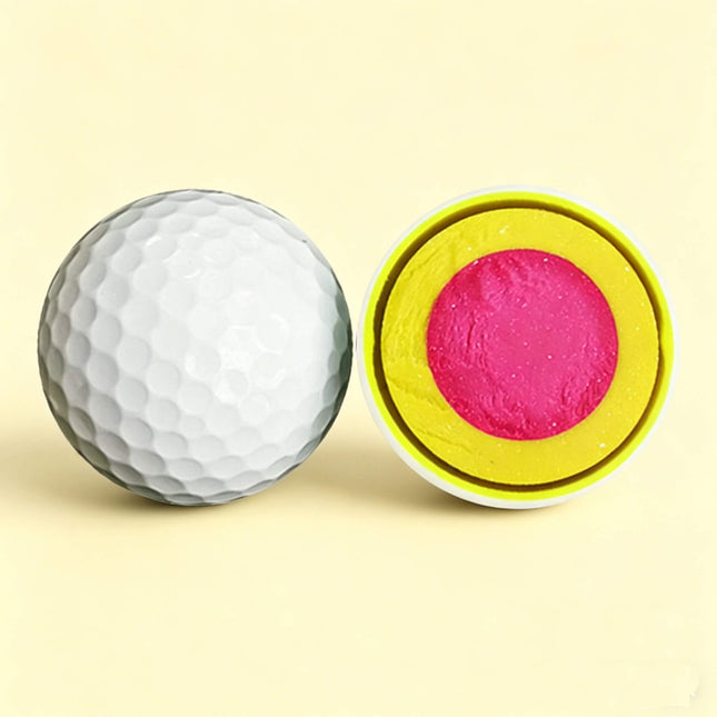 Eliteshine 5-piece golf ball made of Surlyn for tournamentl, white, maximum distance and spin separation