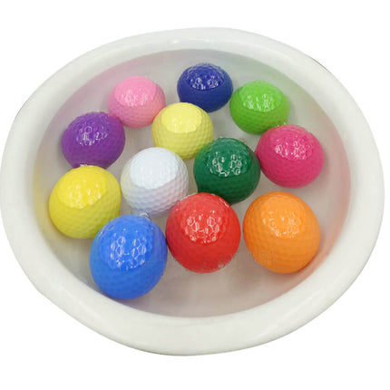 Eliteshine water floating golf balls in blue, pink, green, buoyant design for easy retrieval