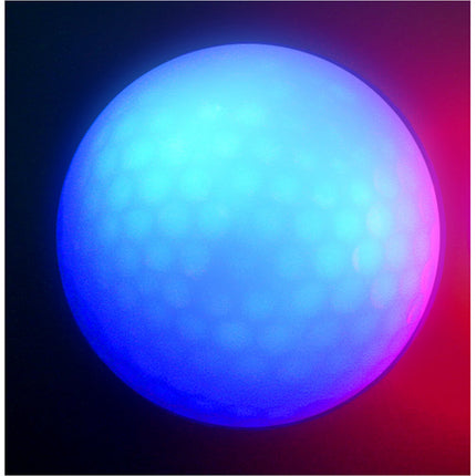 Eliteshine LED light-up golf balls in blue, impact-activated glow