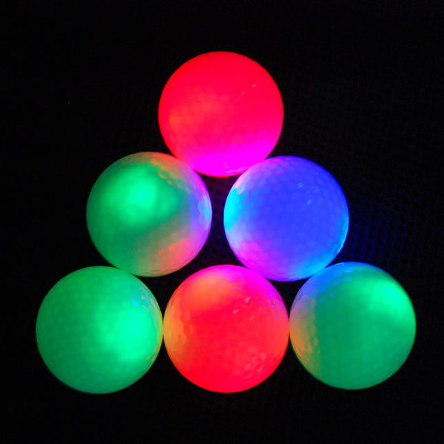 Eliteshine LED light-up golf balls, light on for 8 minutes, impact-activated glow