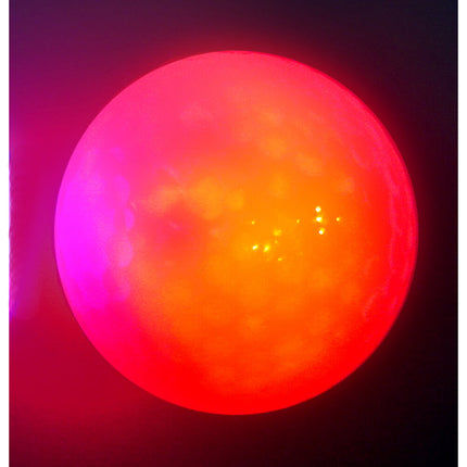 Eliteshine LED light-up golf balls in red, impact-activated glow