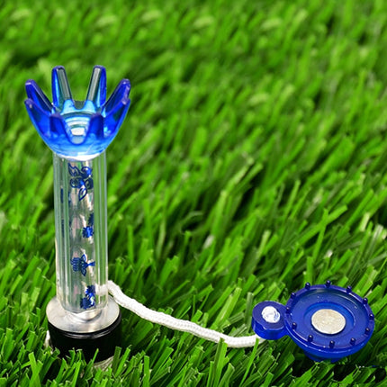 Eliteshine T101 magnetic golf tee lifestyle shot showing tee in use on golf course green background